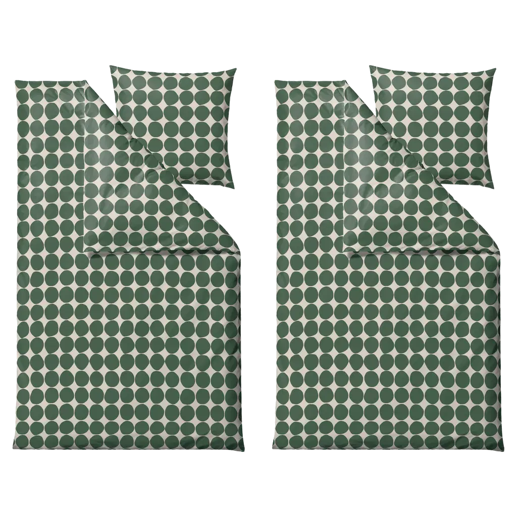 Södahl Sengetøj, Bubbles 140x220 cm - Green